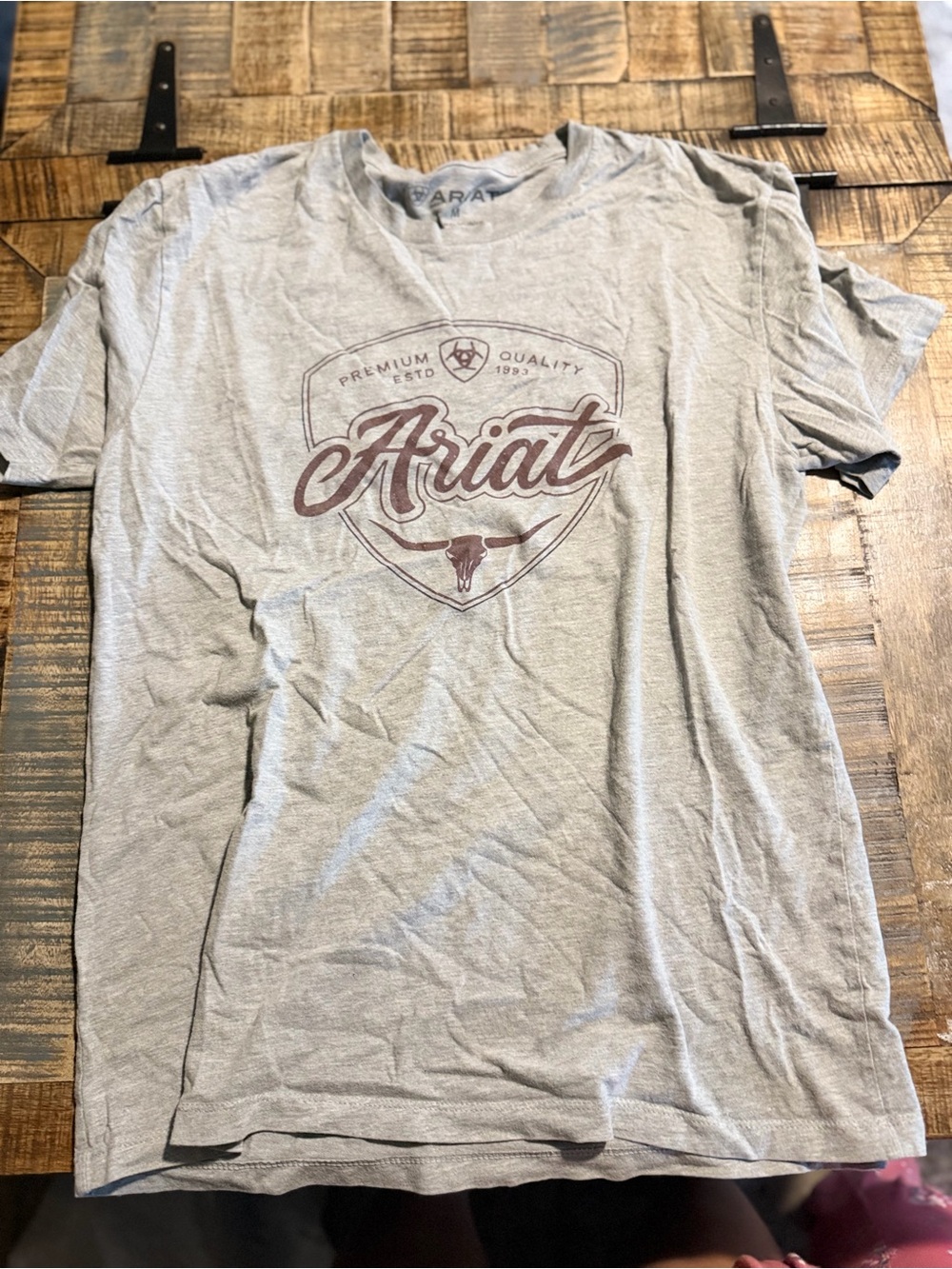 Ariat Light Gray Short-Sleeve Logo T-Shirt
